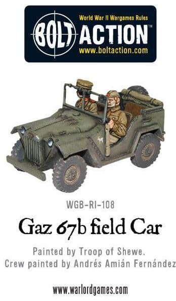 Soviet Gaz 67b field Car