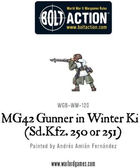 MG42 Gunner in Winter kit (Sd.Kfz 250 or 251)