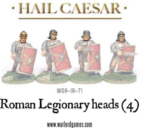 Roman Legionary heads (4)