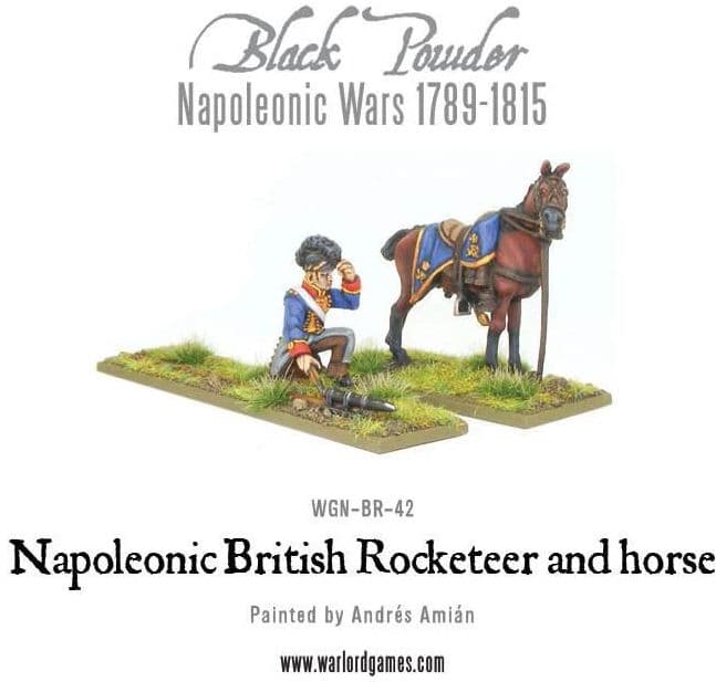 Napoleonic British Rocketeer with horse