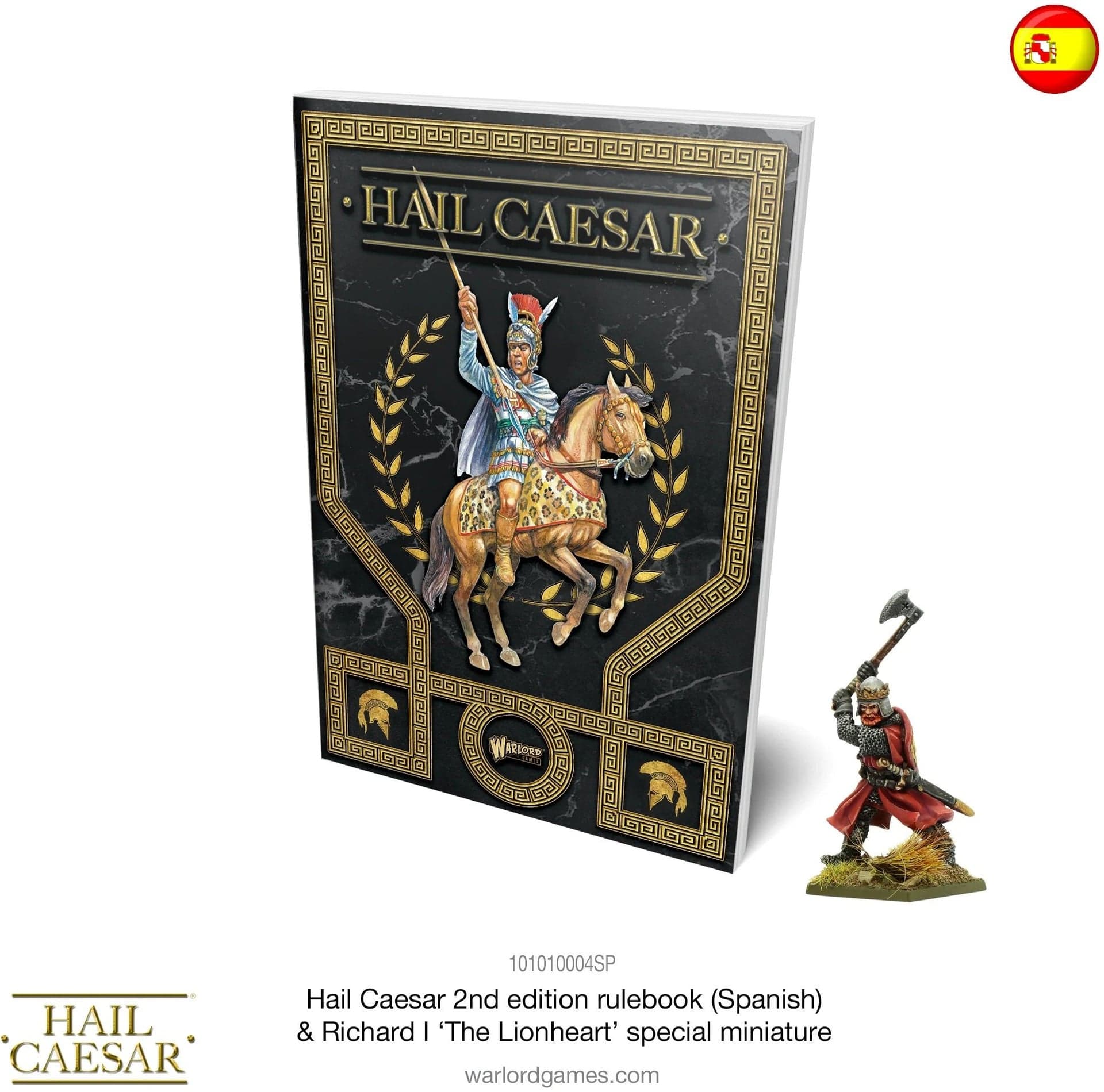 Hail Caesar Rulebook (Spanish Language) & Richard I, The Lionheart Special Figure