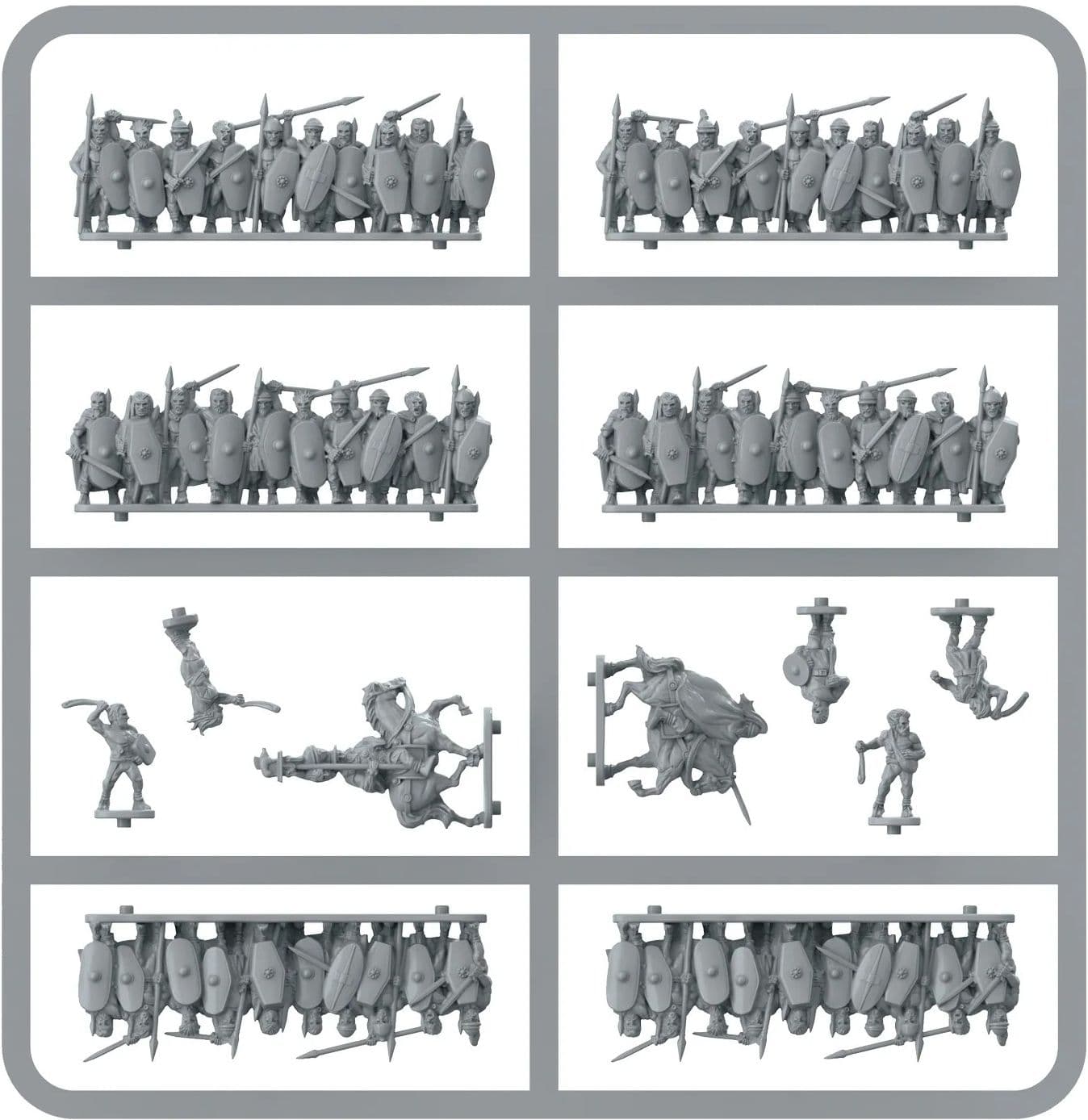 Hail Caesar Epic Battles: Celt Warriors sprue (grey)