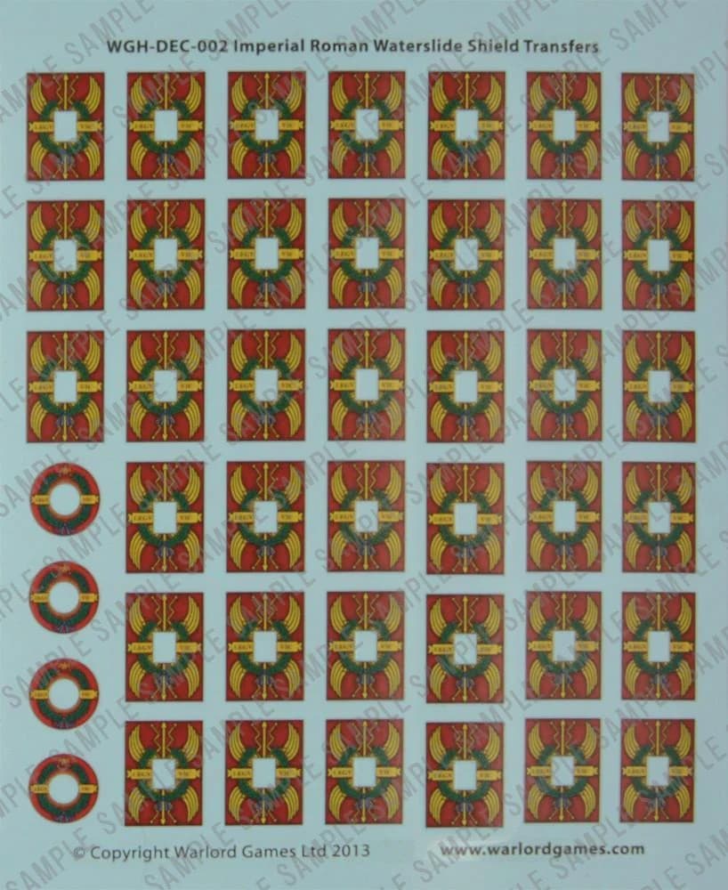 EIR Legionary shield designs waterslide transfers - Image 1