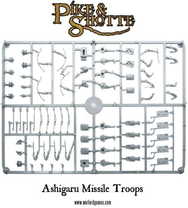 Ashigaru Missile Troops Sprue - Image 1