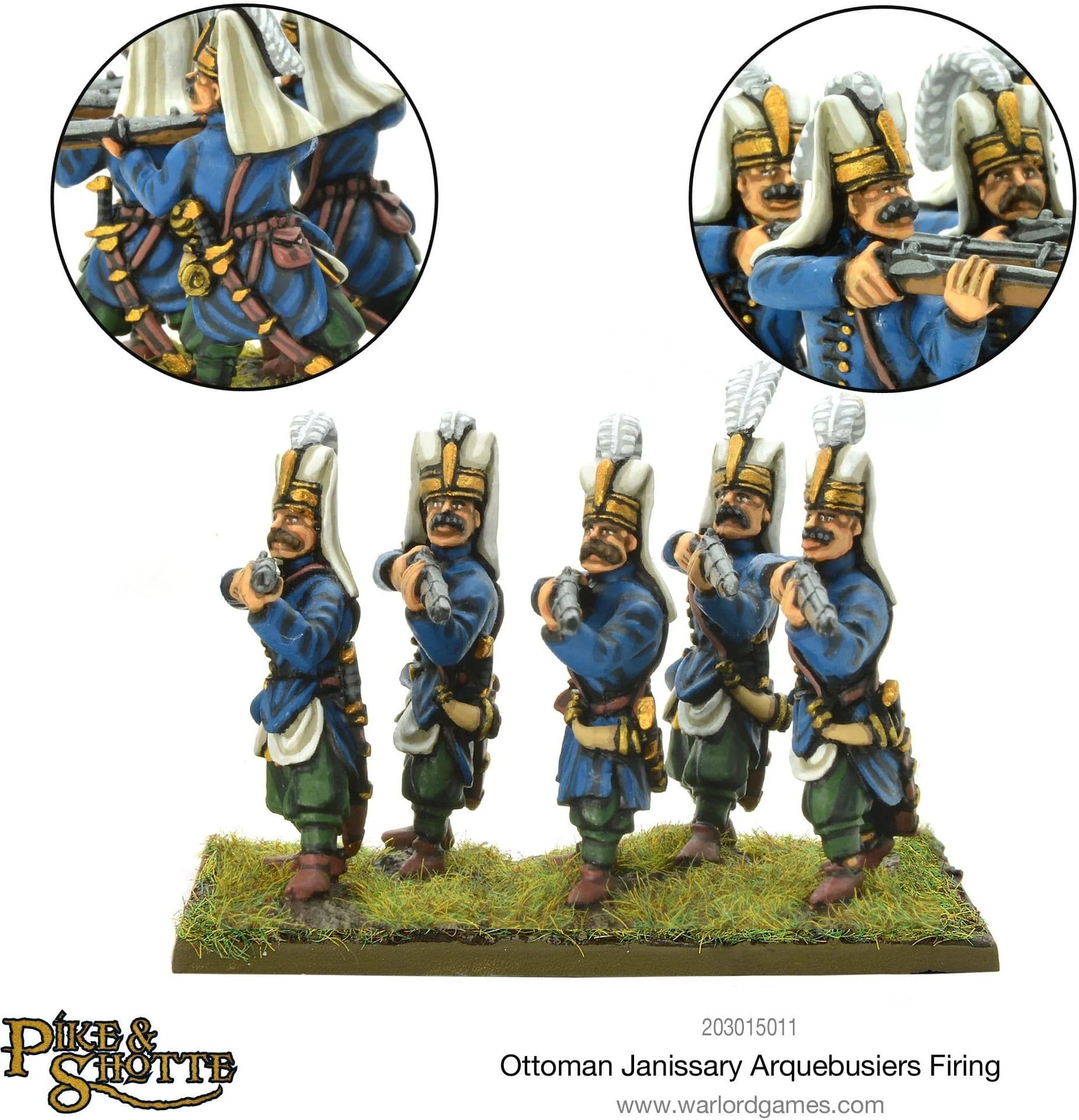 Ottoman Janissary Arquebusiers firing - Image 1
