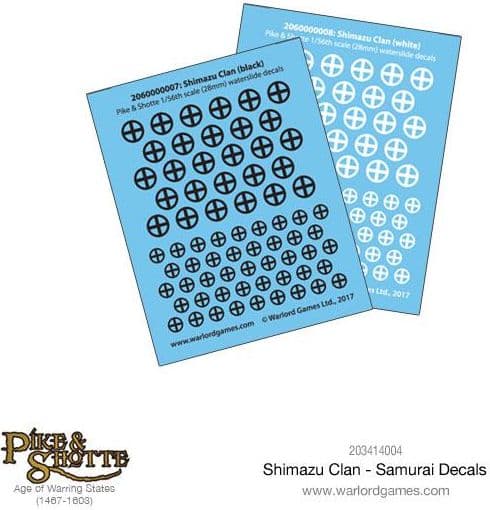 Shimazu Clan - Samurai Decals - Image 1