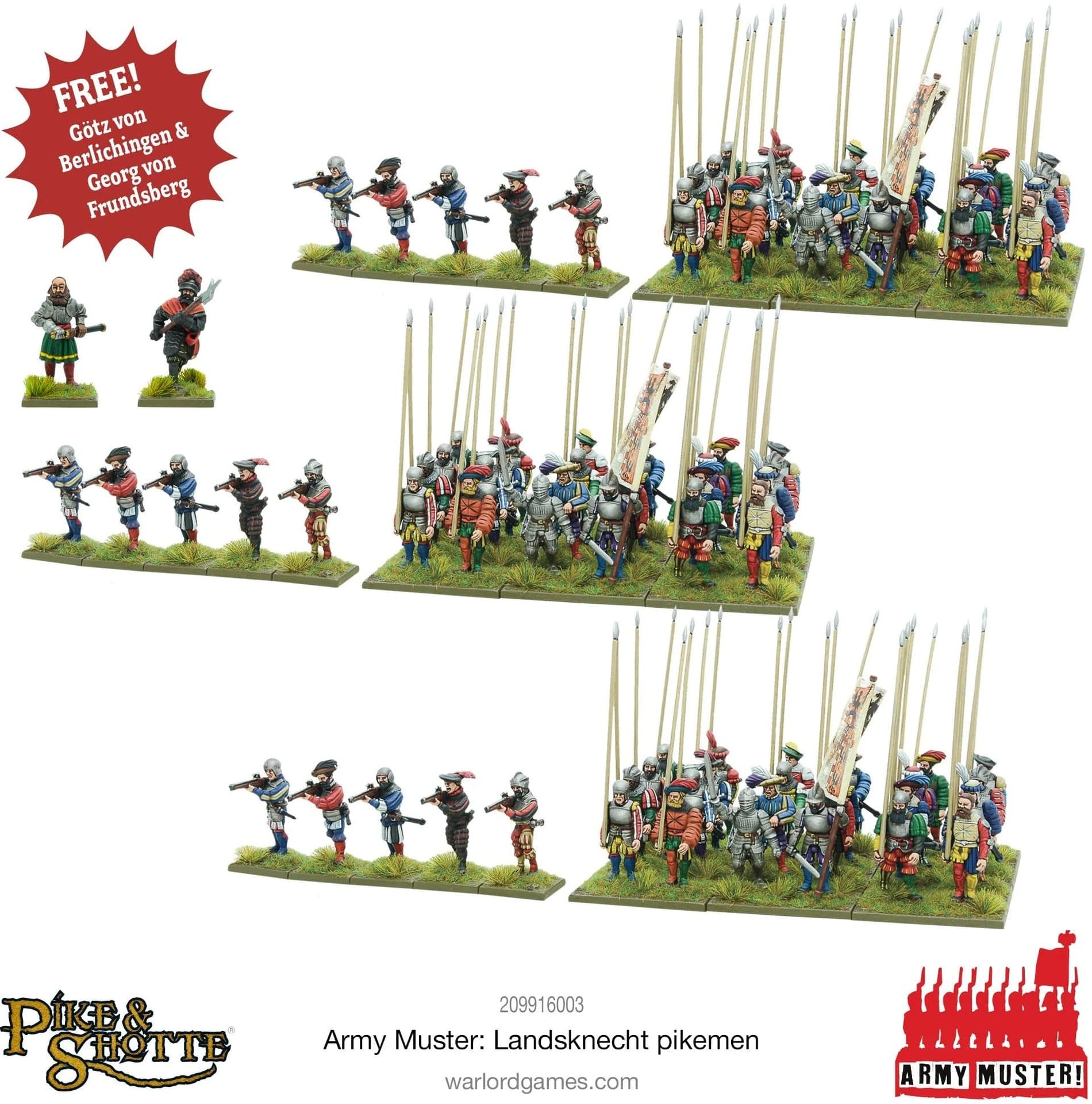 Army Muster - Landsknecht Pikemen - Image 1