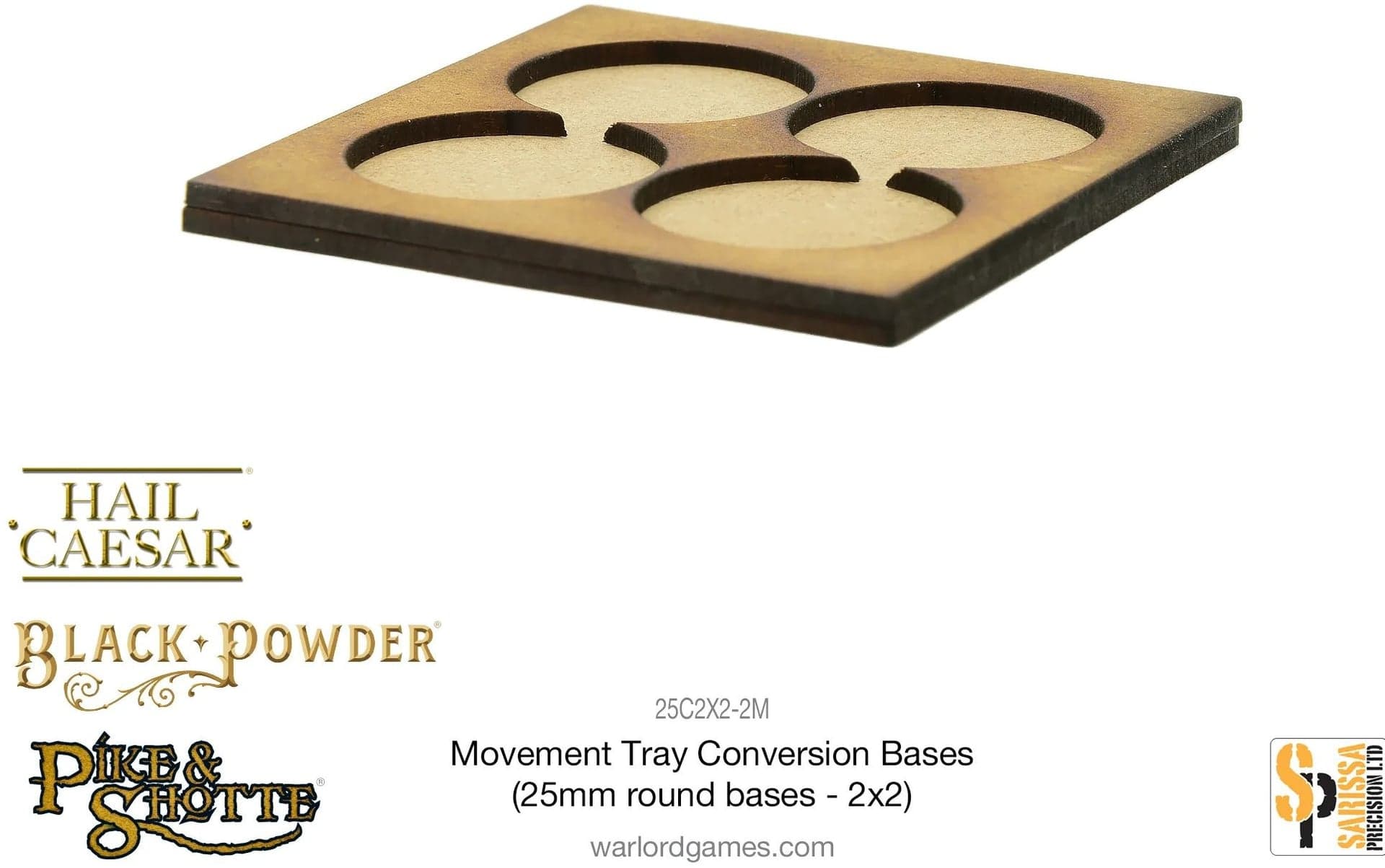 Movement Tray Conversion Bases (25mm round bases - 2x2)