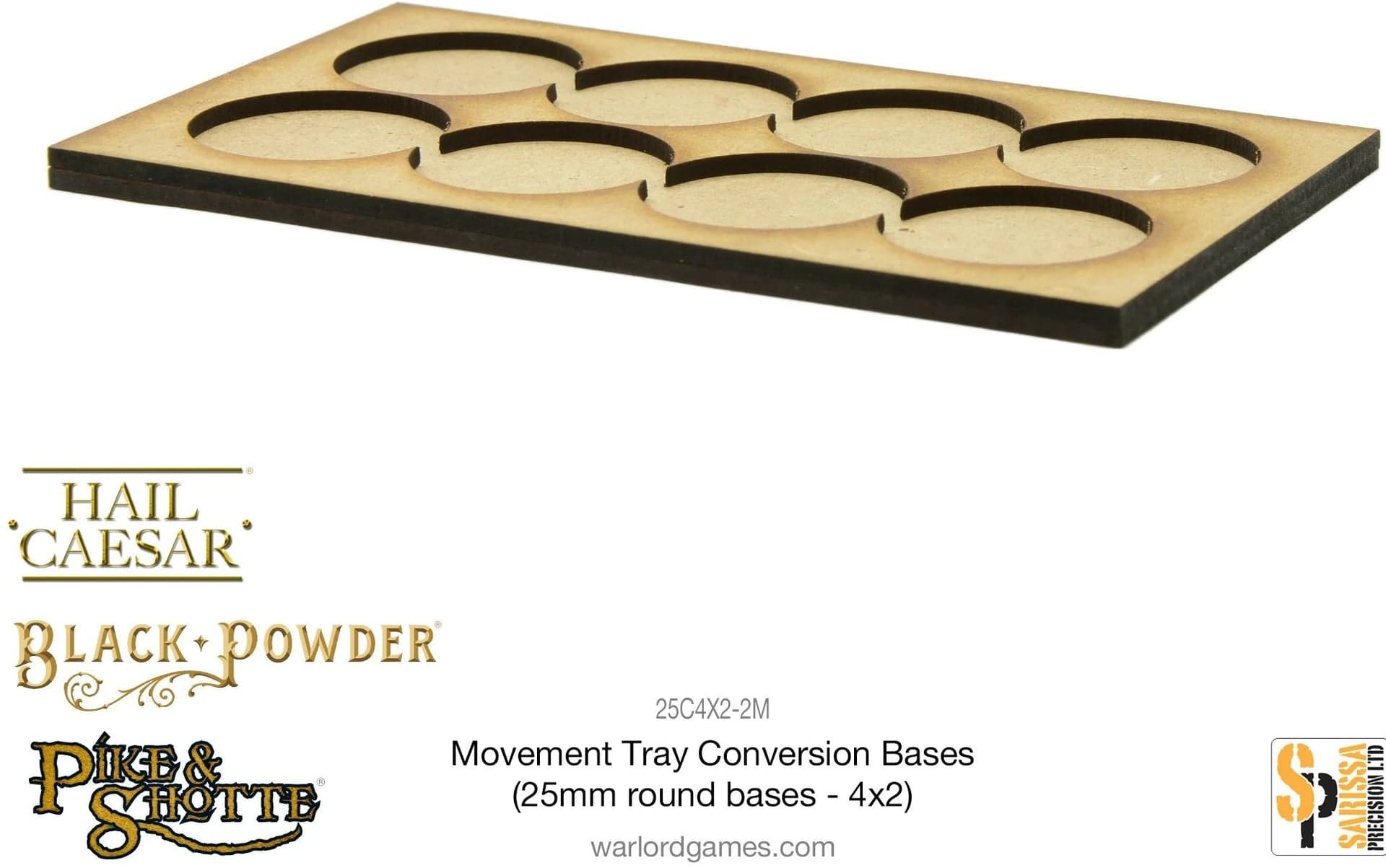 Movement Tray Conversion Bases (25mm round bases - 4x2)