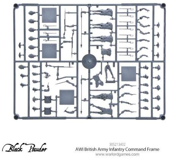 AWI British Army Infantry Command Sprue - Image 1