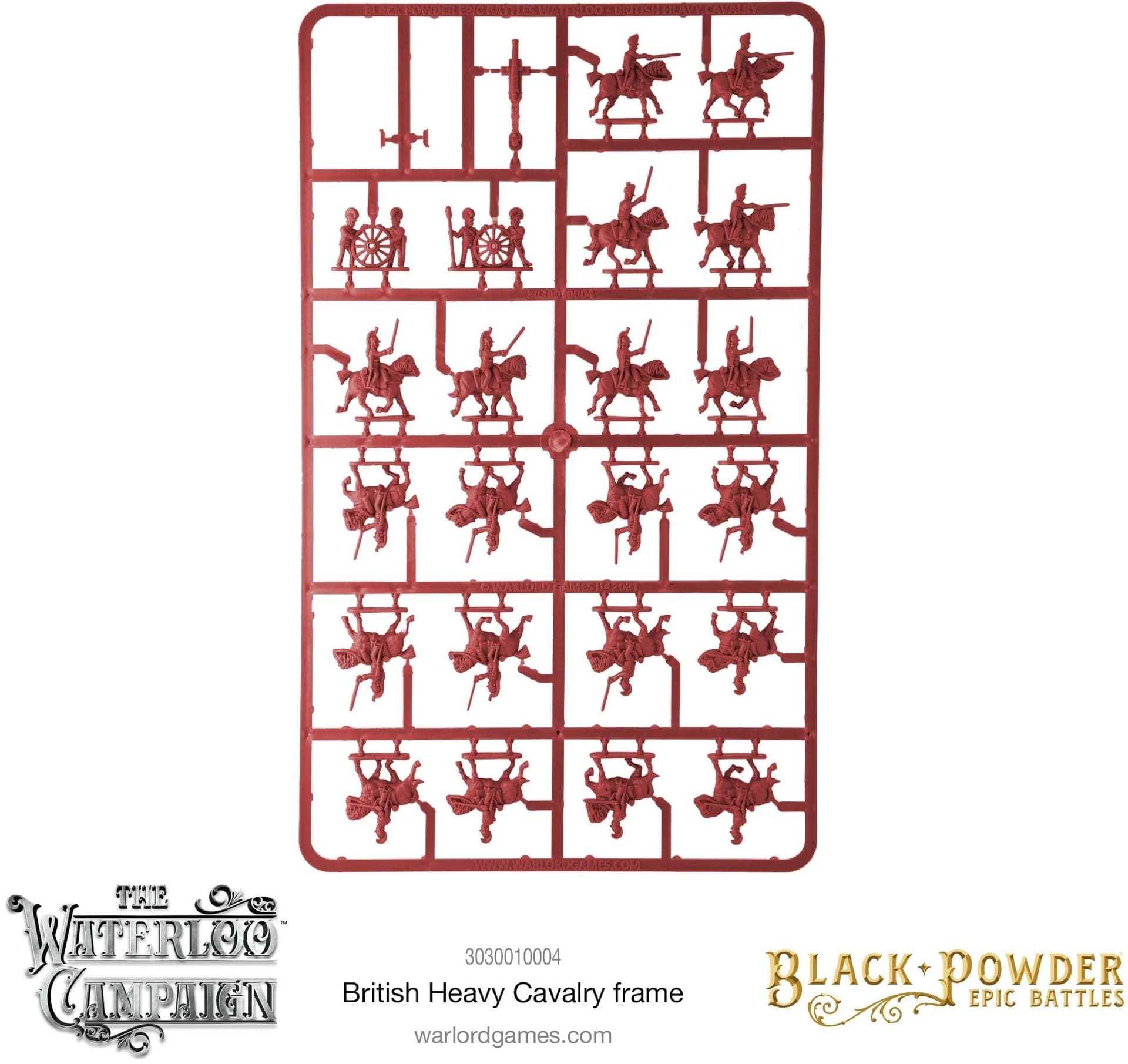 Epic Battles Waterloo - British Heavy Cavalry Sprue - Image 1