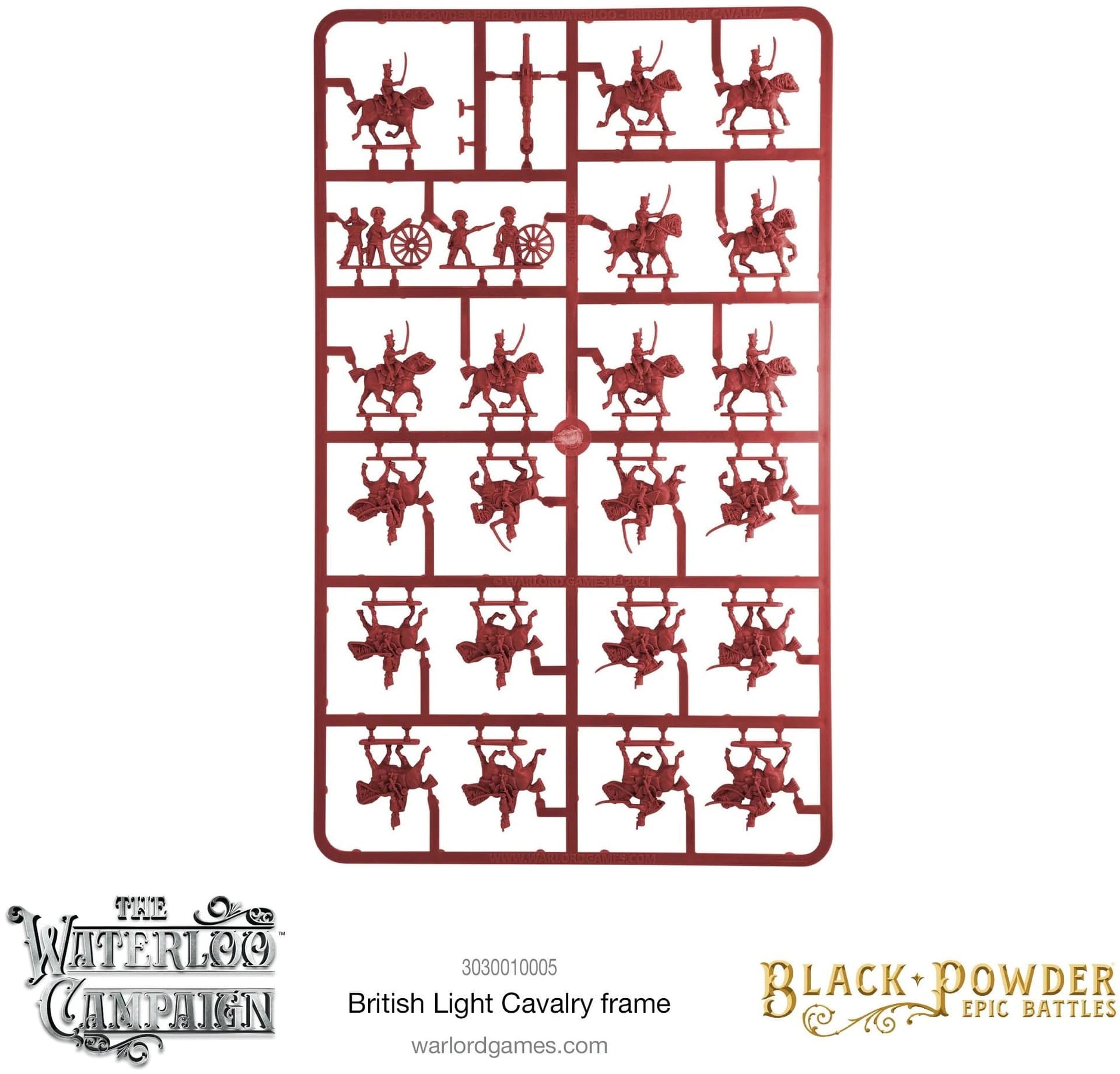 Epic Battles Waterloo - British Light Cavalry Sprue - Image 1