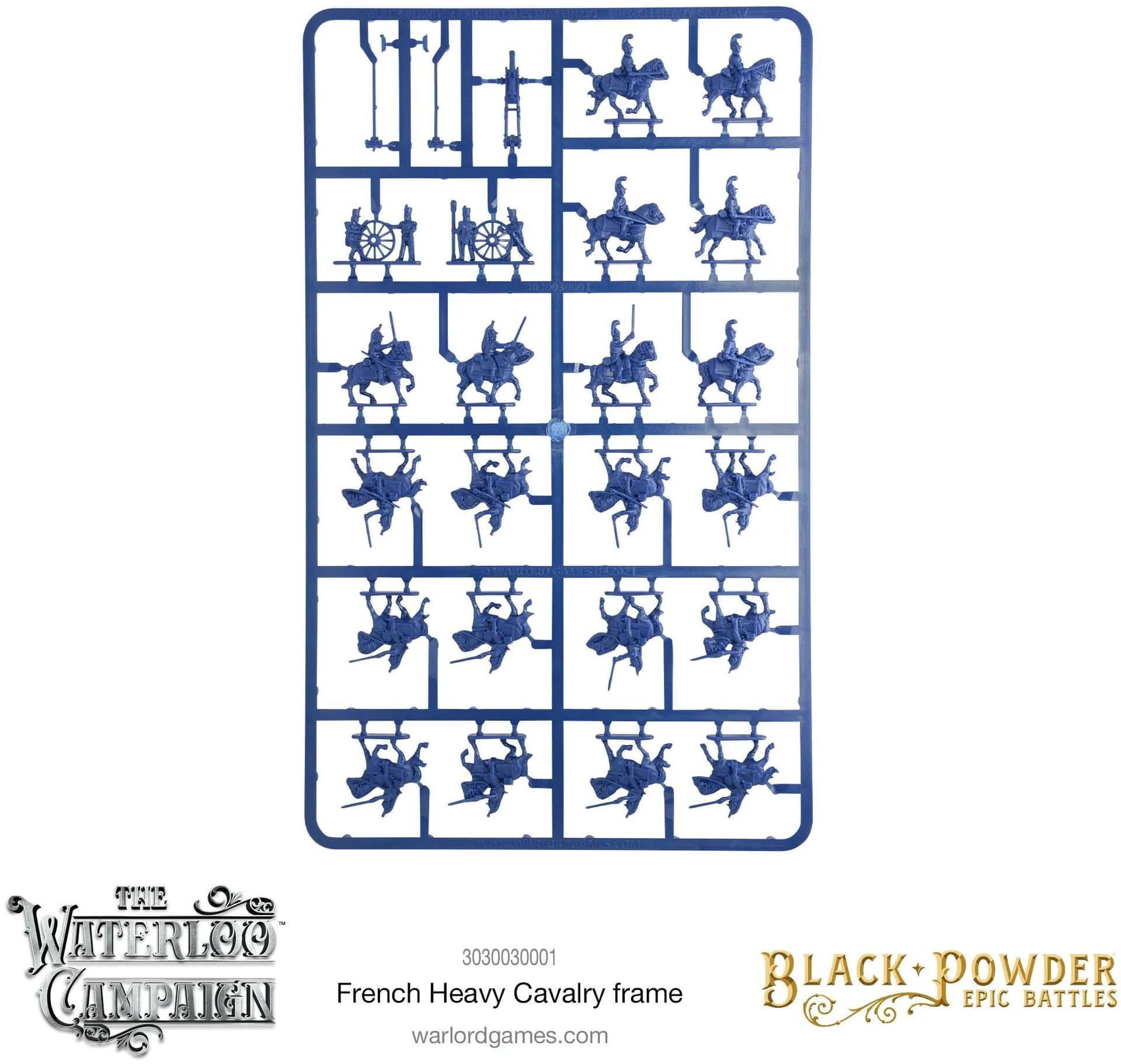 Epic Battles Waterloo - French Heavy Cavalry Sprue - Image 1