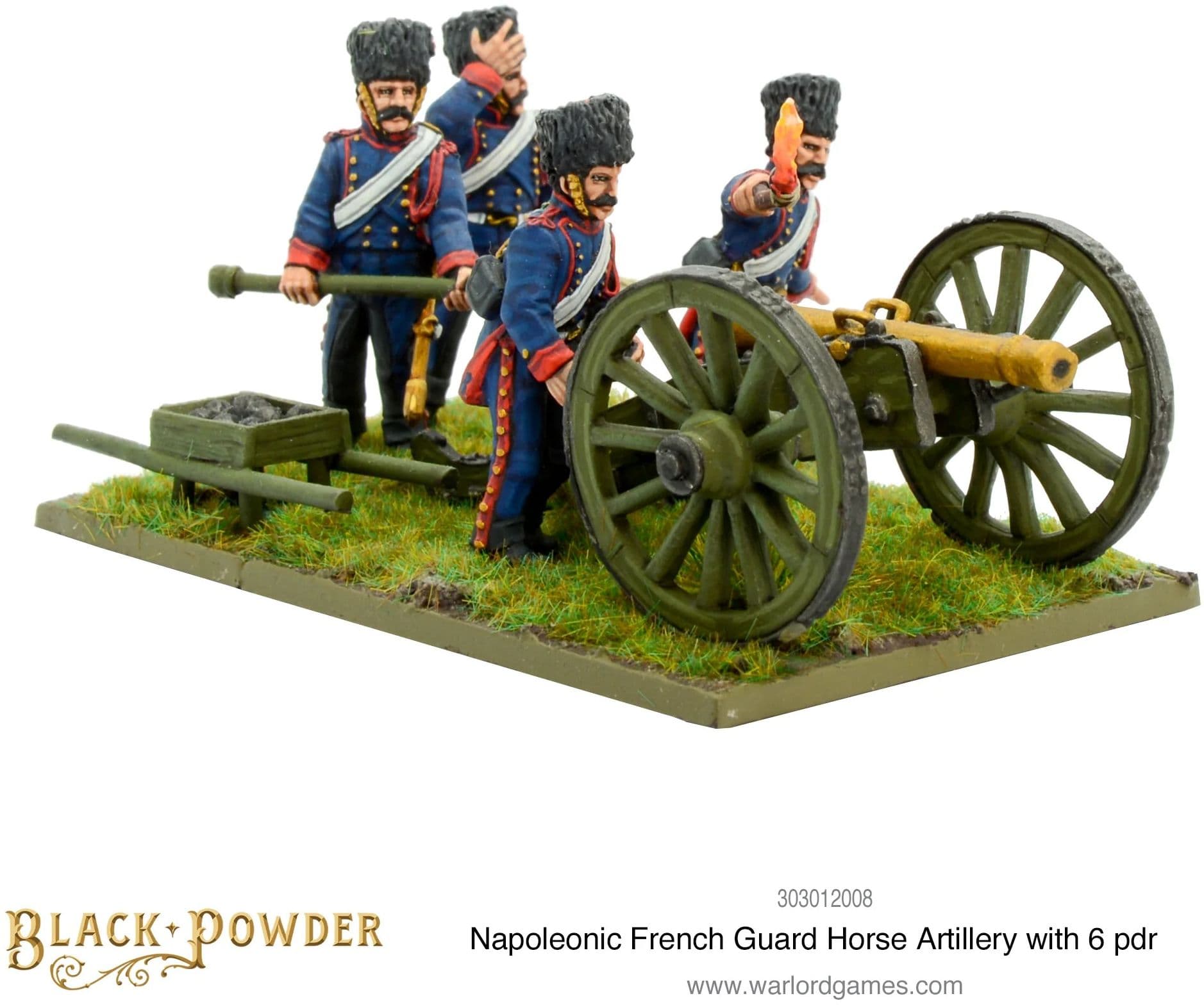 Napoleonic French Guard Horse Artillery with 6 pdr - Image 1