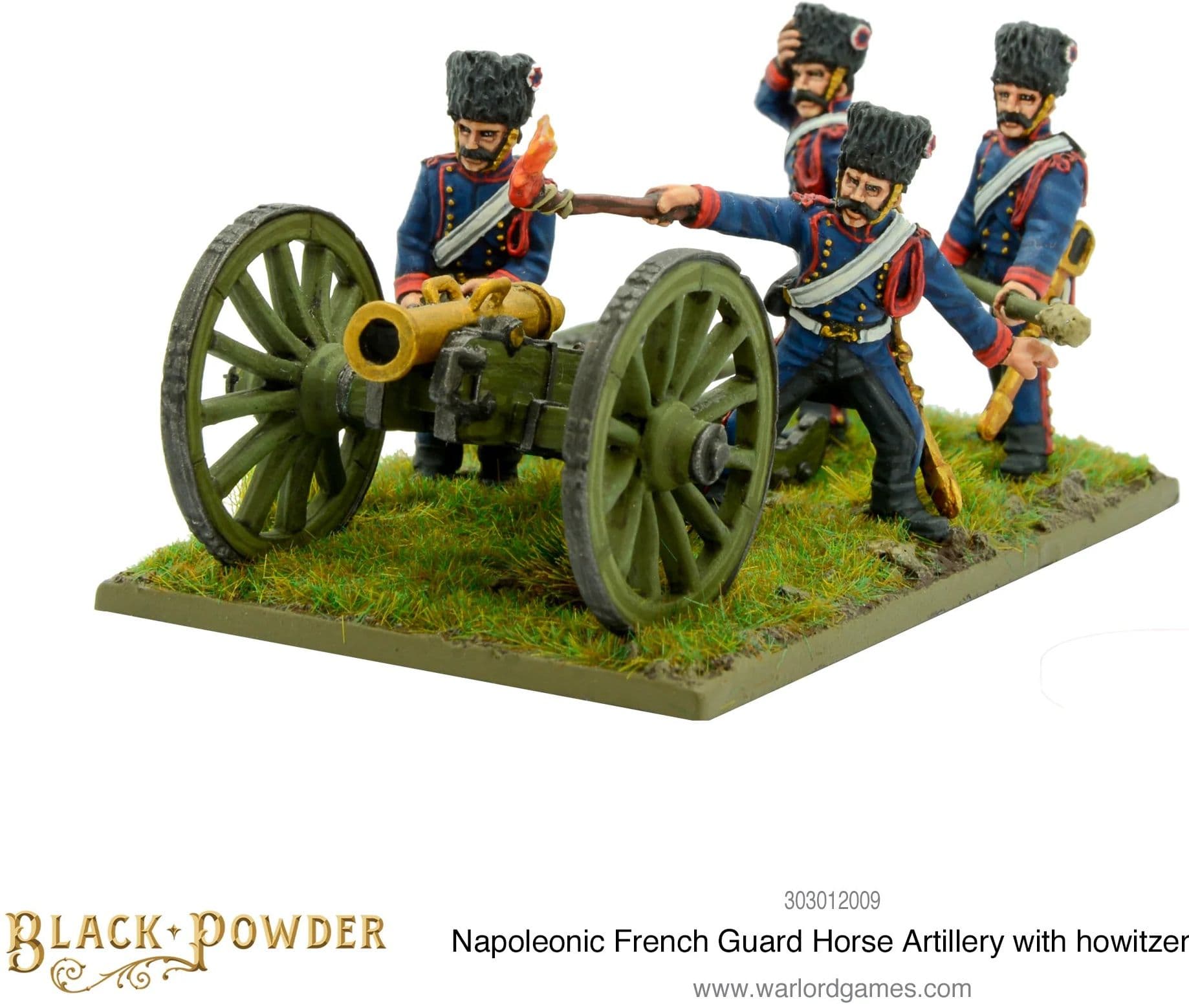 Napoleonic French Guard Horse Artillery with howitzer - Image 1