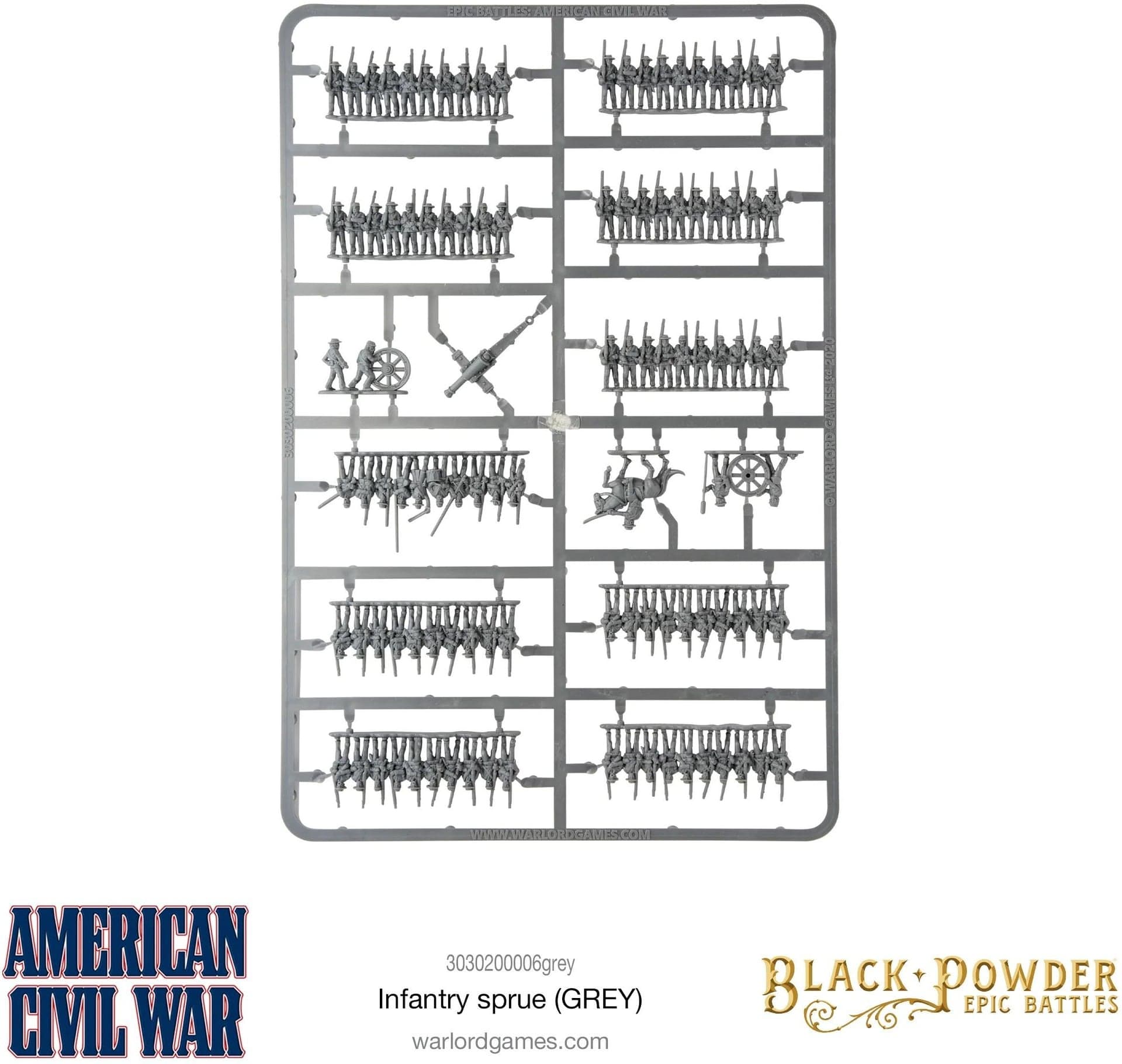 Epic Battles: American Civil War Infantry Sprue (Grey)