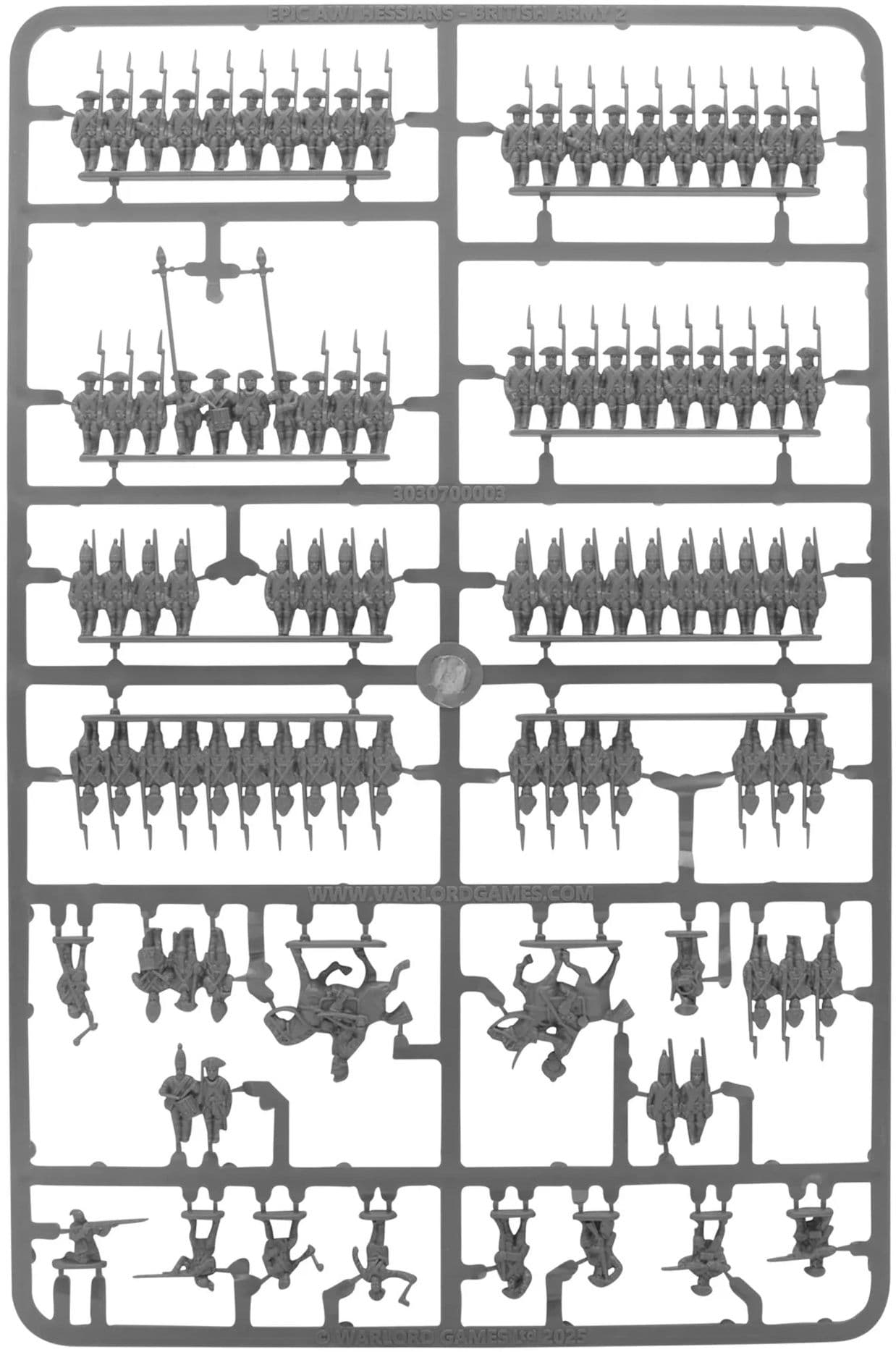 Epic American War of Independence British Army sprue 2 (Hessians)