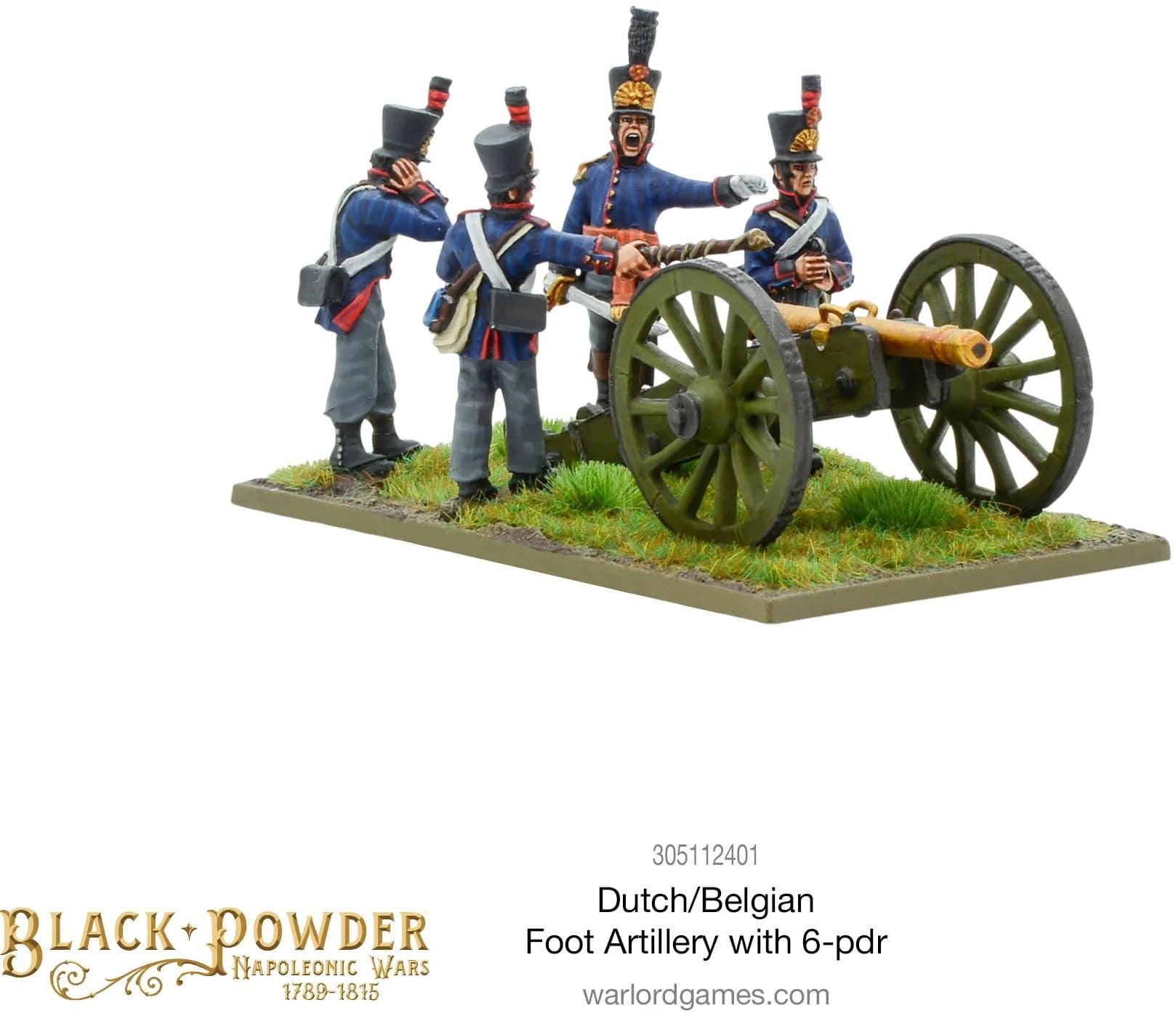 Napoleonic Dutch-Belgian Foot Artillery with 6-pdr - Image 1