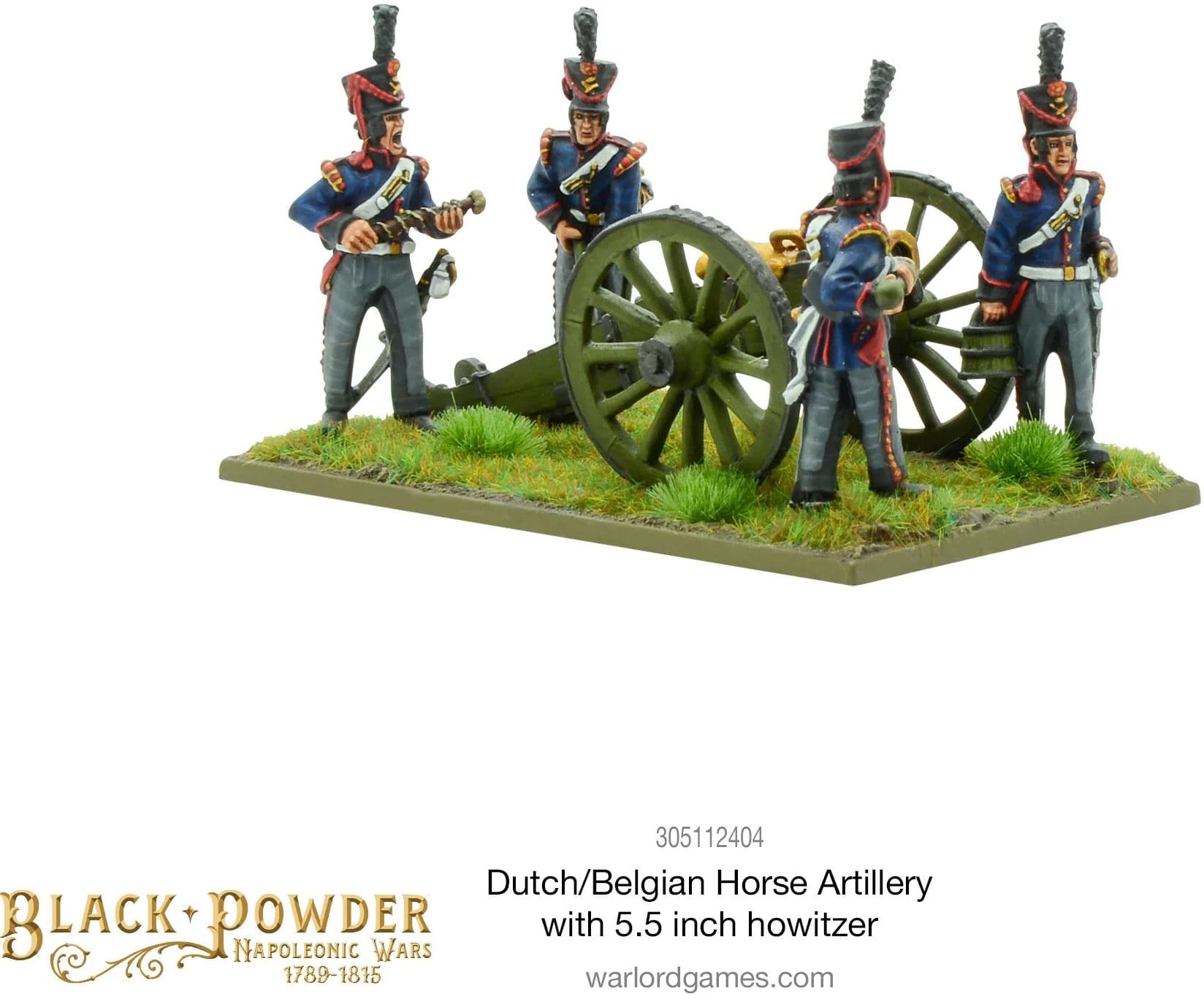 Napoleonic Dutch-Belgian Horse Artillery with 5.5-inch howitzer - Image 1