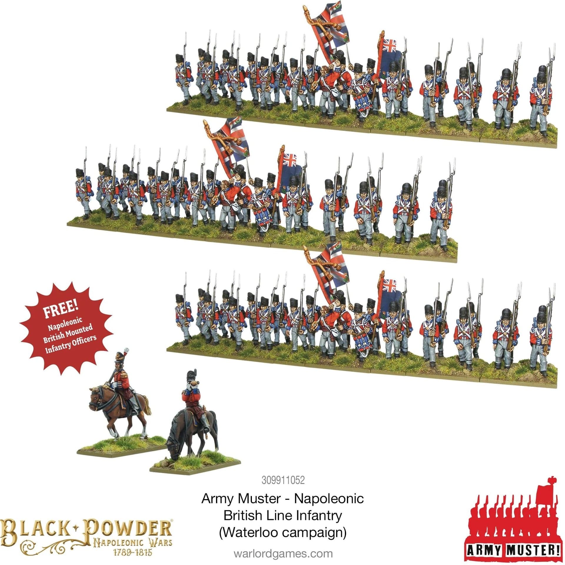 Army Muster: Napoleonic British Line Infantry (Waterloo Campaign) - Image 1