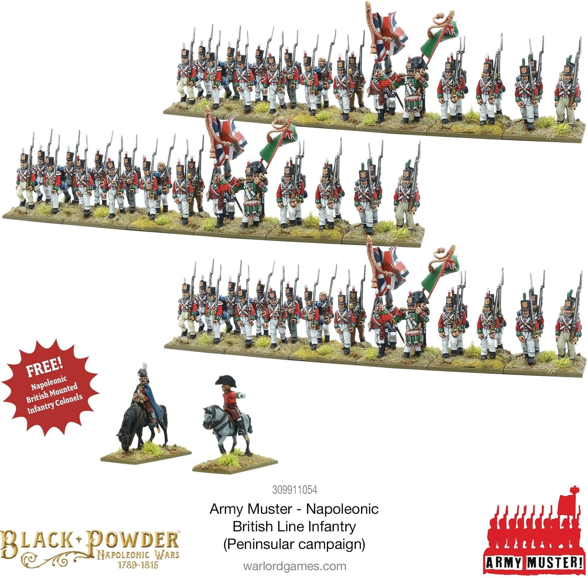 Army Muster: Napoleonic British Line Infantry (Peninsular Campaign)