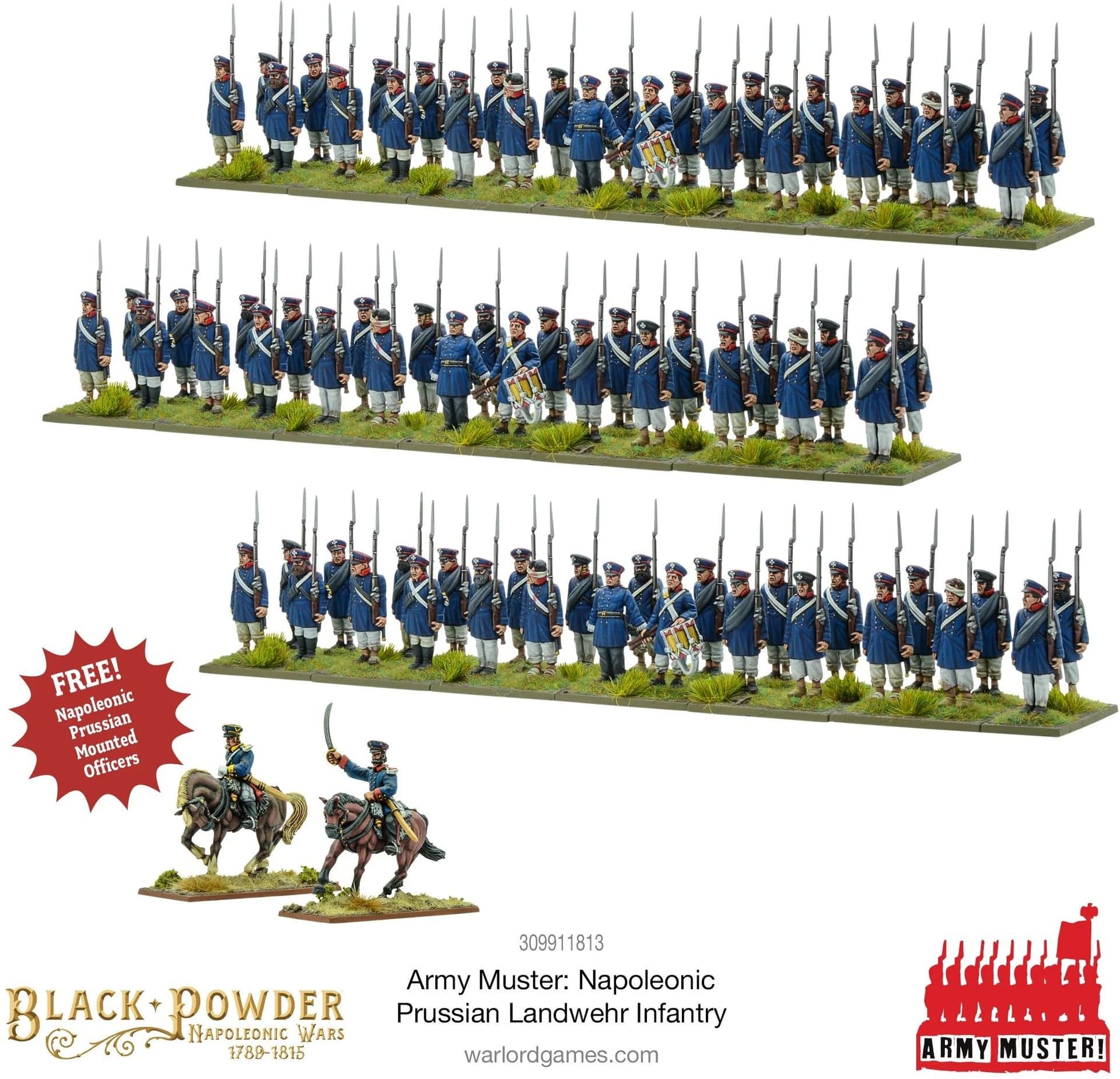Army Muster: Napoleonic Prussian Landwehr Infantry - Image 1