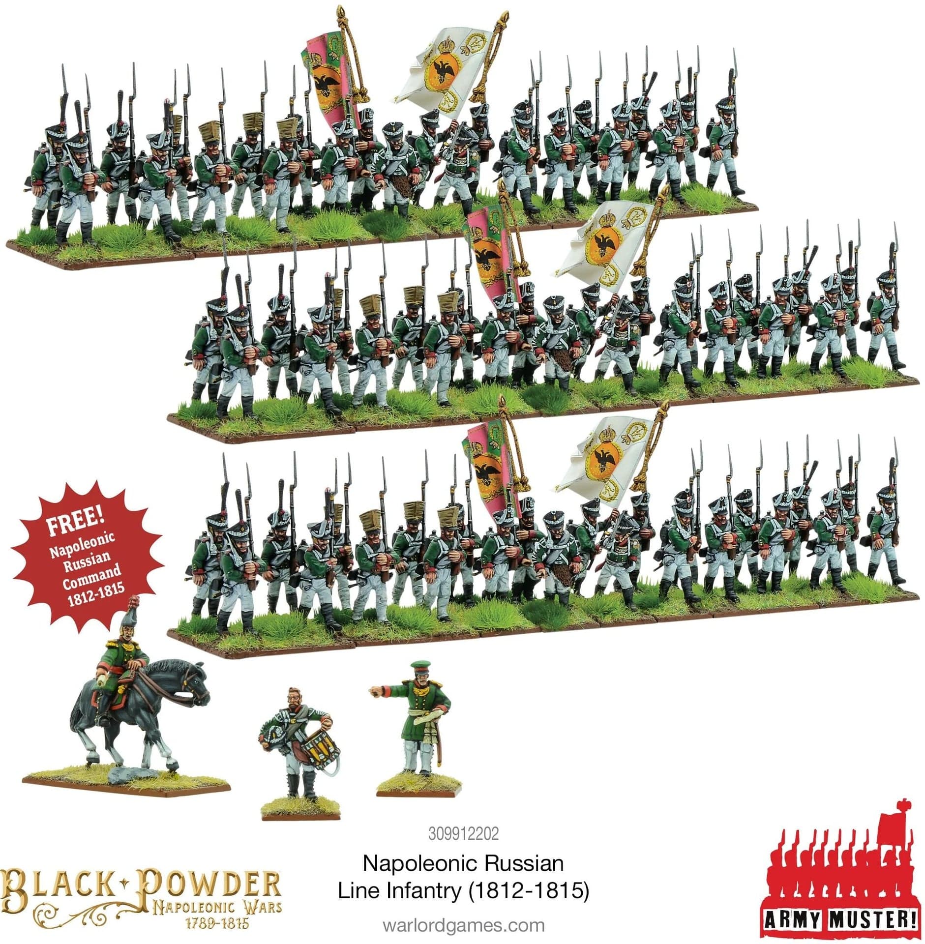 Army Muster: Napoleonic Russian Line Infantry (1812-1815)