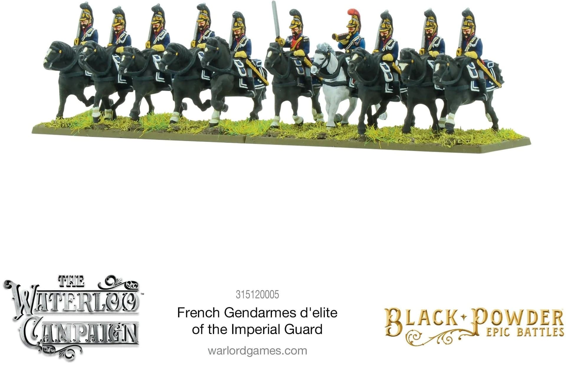 Black Powder Epic Battles: Waterloo - French Gendarmes d'elite of the Imperial Guard