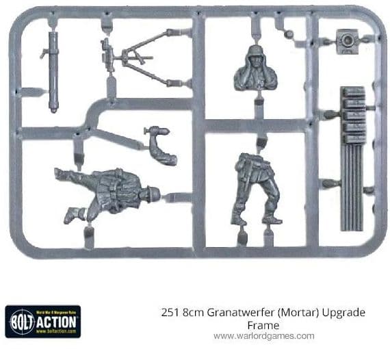 251 8cm Granatwerfer (Mortar) Upgrade sprue