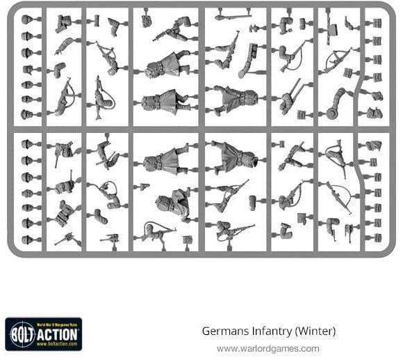 German Infantry (Winter) Sprue - Image 1