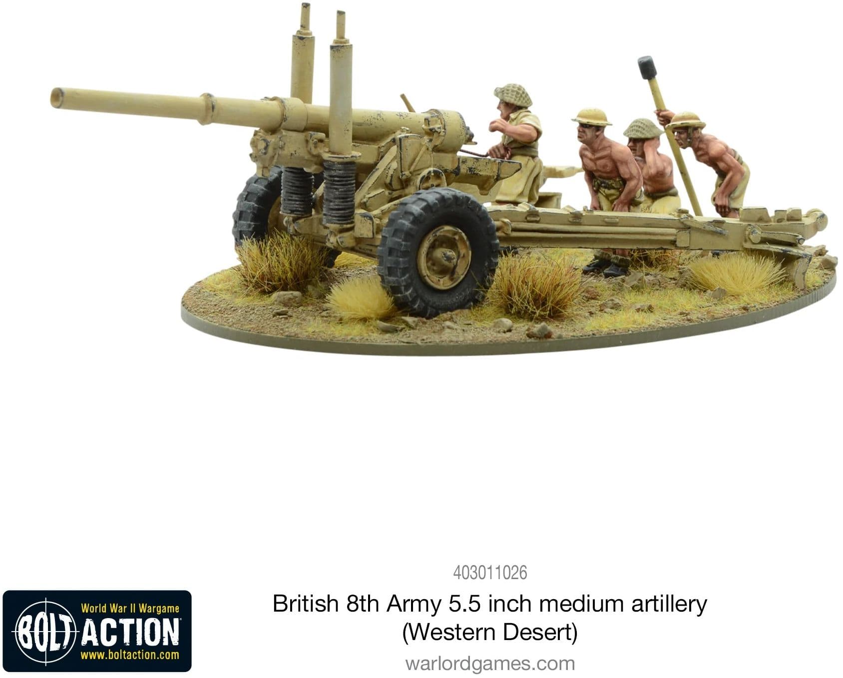 British 8th Army 5.5 inch medium artillery (Western Desert) - Image 1