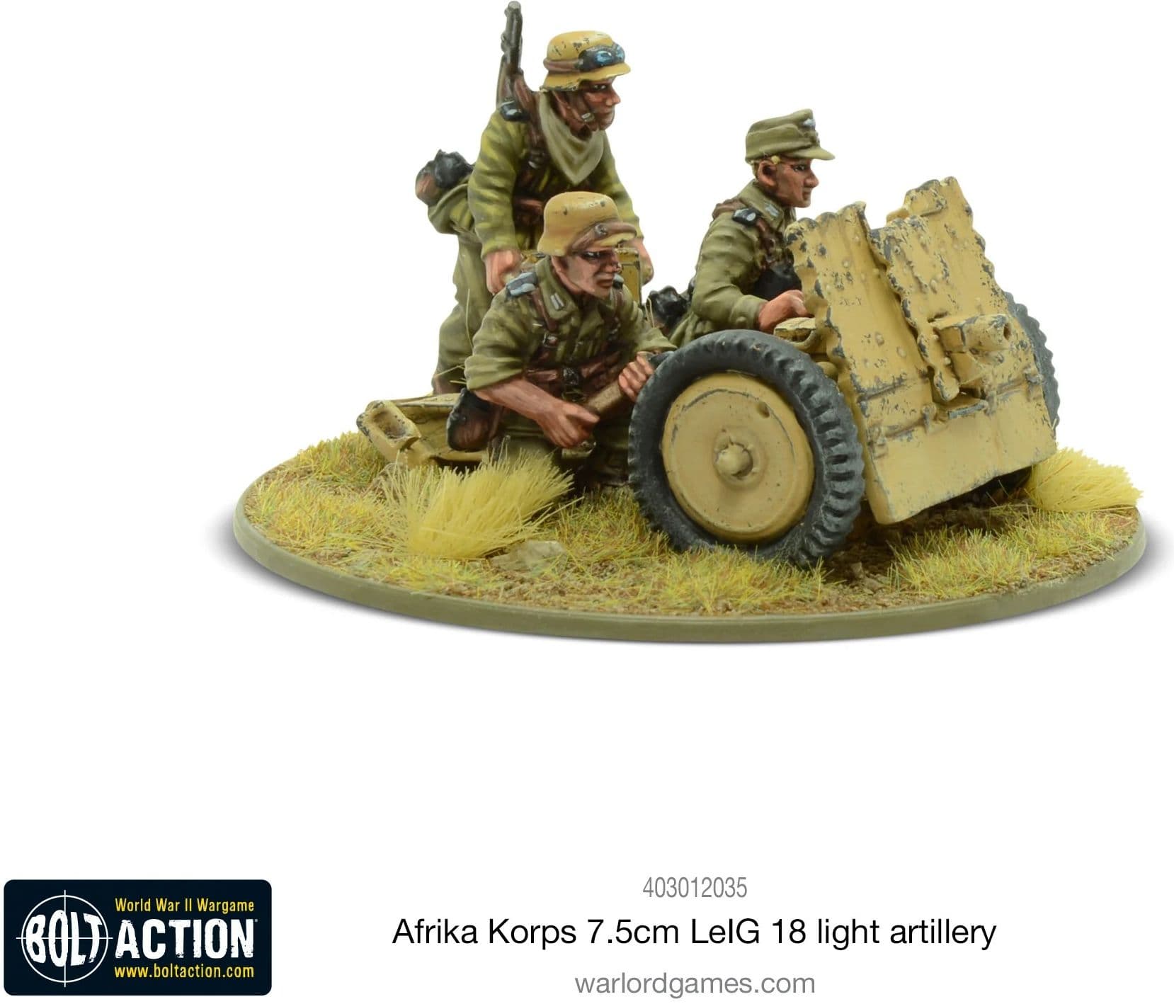 Afrika Korps 7.5cm LeIG 18 light artillery - Image 1