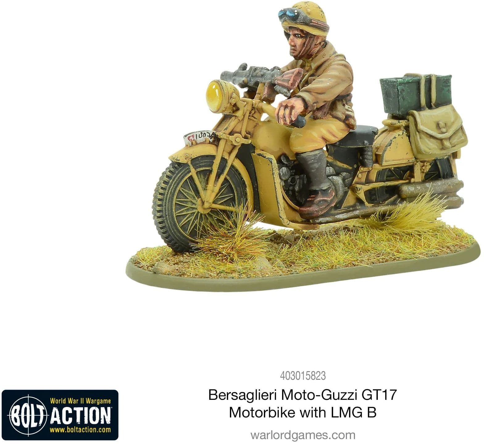 Bersaglieri Moto-Guzzi GT17 Motorbike with LMG B - Image 1