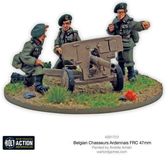 Belgian Chasseurs Ardennais FRC 47mm anti-tank gun - Image 1