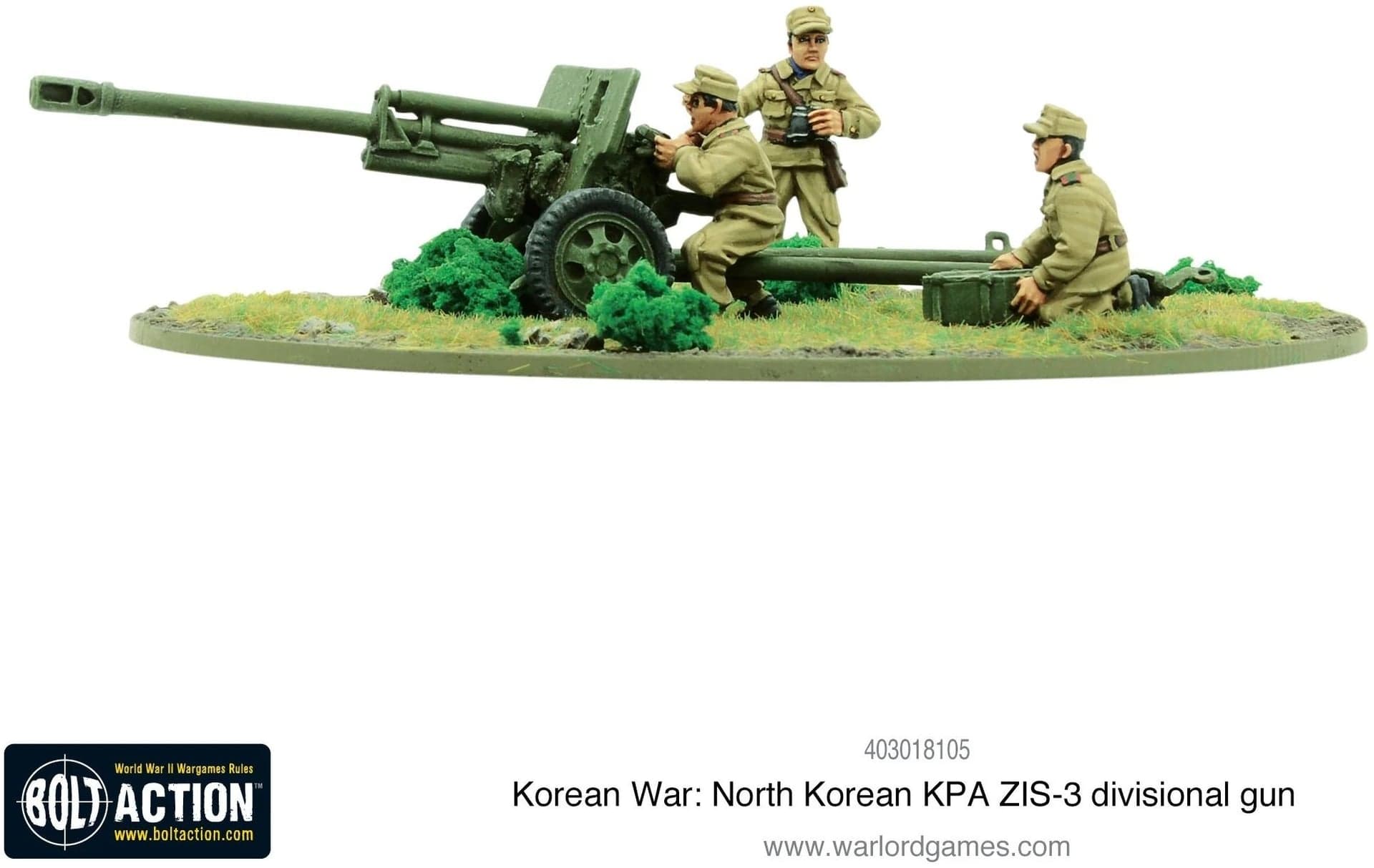 Korean War: North Korean KPA ZIS-3 divisional gun