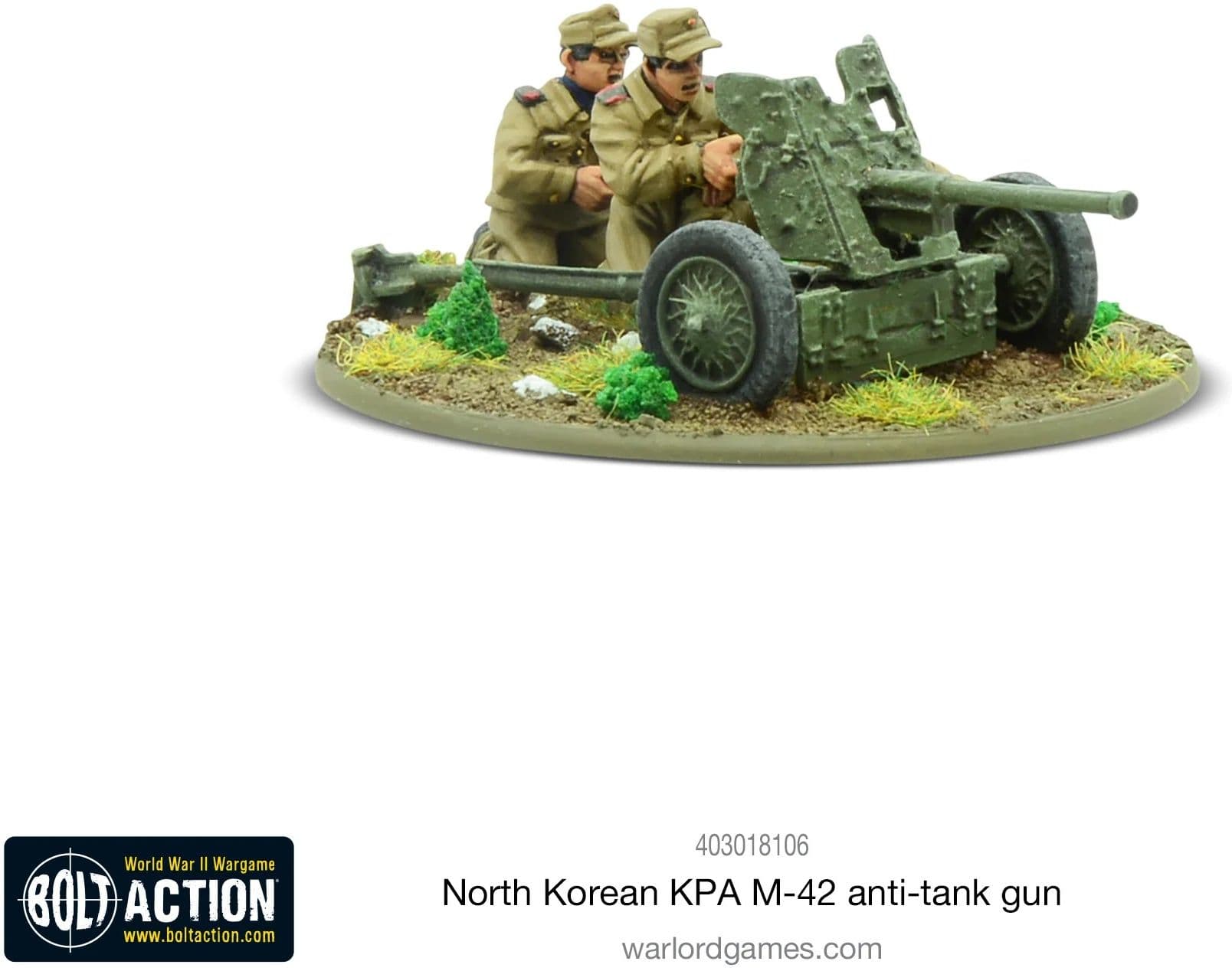 Korean War: North Korean KPA M-42 anti-tank gun