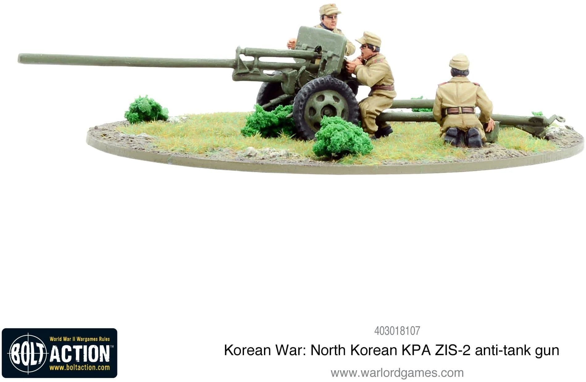 Korean War: North Korean KPA ZIS-2 anti-tank gun