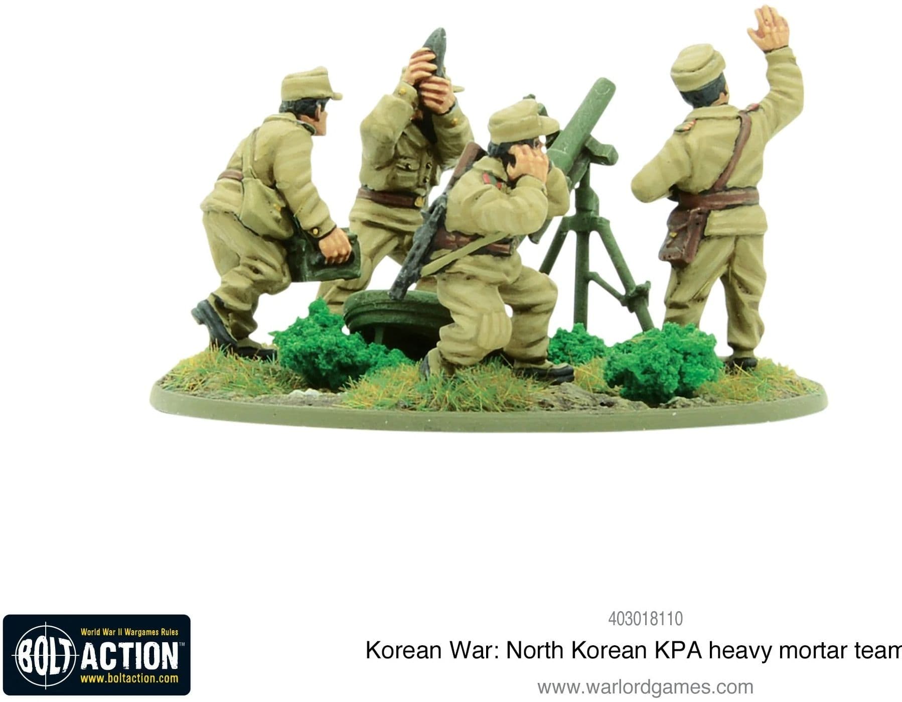 Korean War: North Korean KPA heavy mortar team