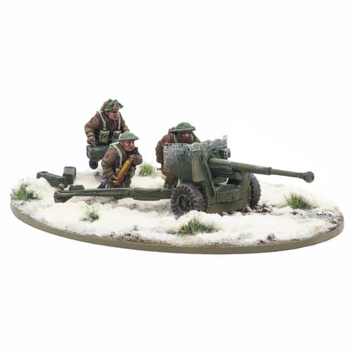 Bolt Action: 6 pdr Anti-Tank Gun with British Infantry (Winter) Crew - Image 1