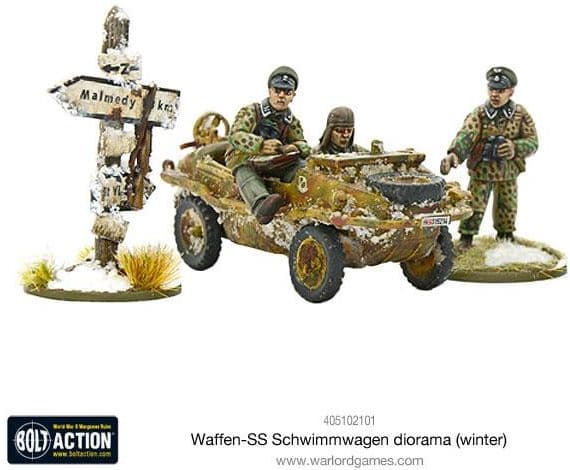 Waffen-SS Schwimmwagen diorama (winter) - Image 1
