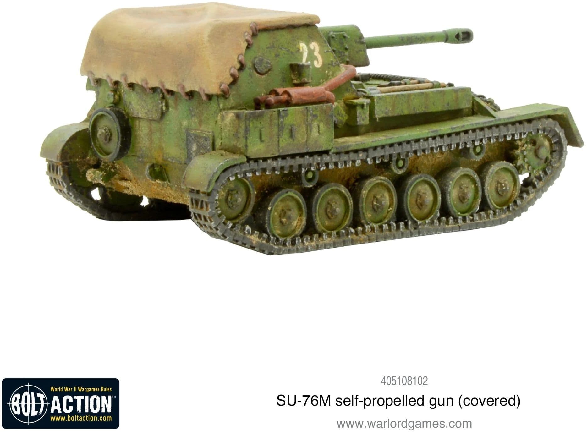 SU-76M self-propelled gun (covered) - Image 1