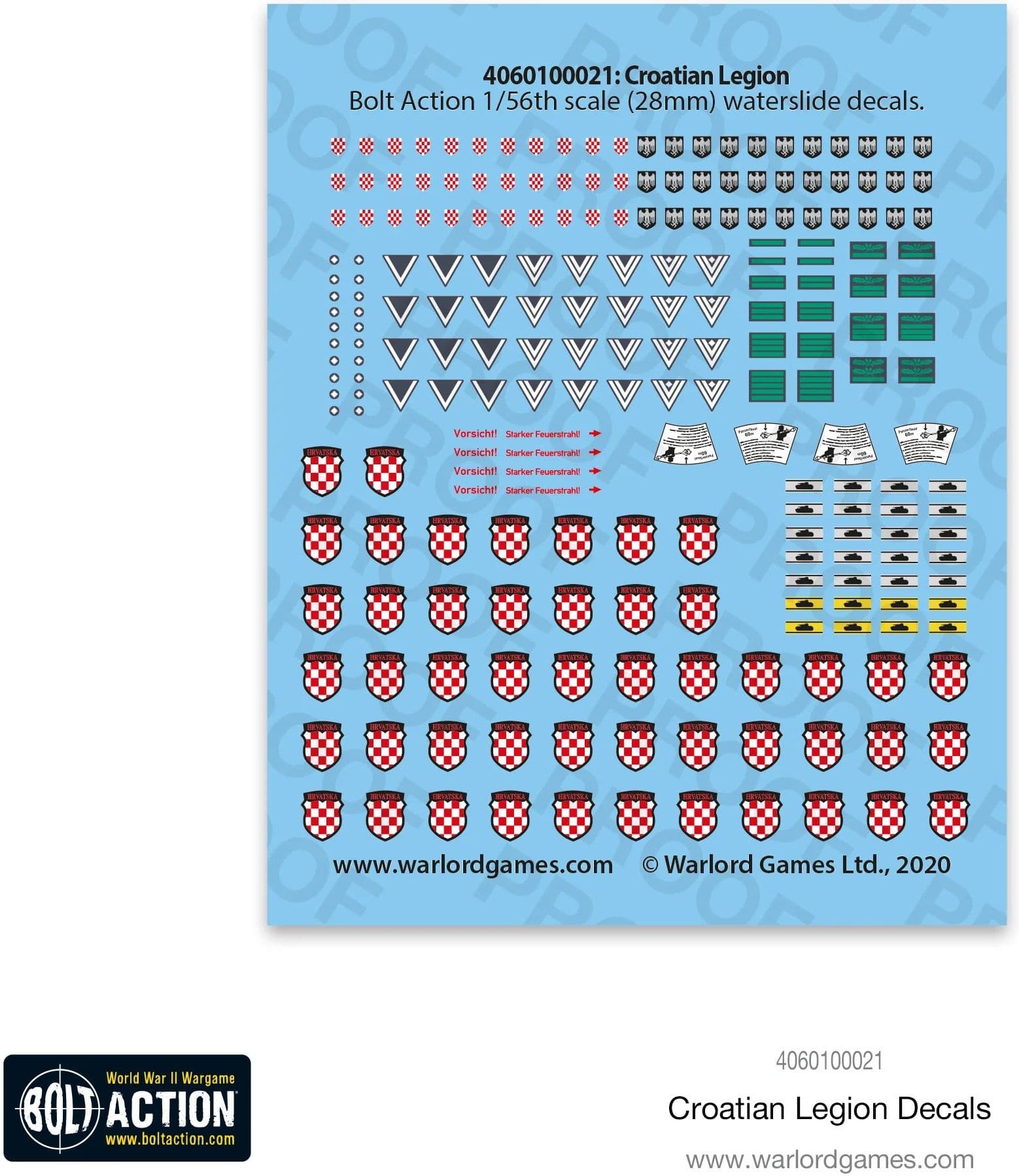 Croatian Legion decals - Image 1