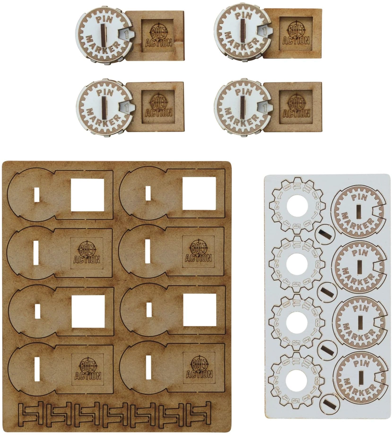 Bolt Action MDF Unit Pin Markers - Image 1