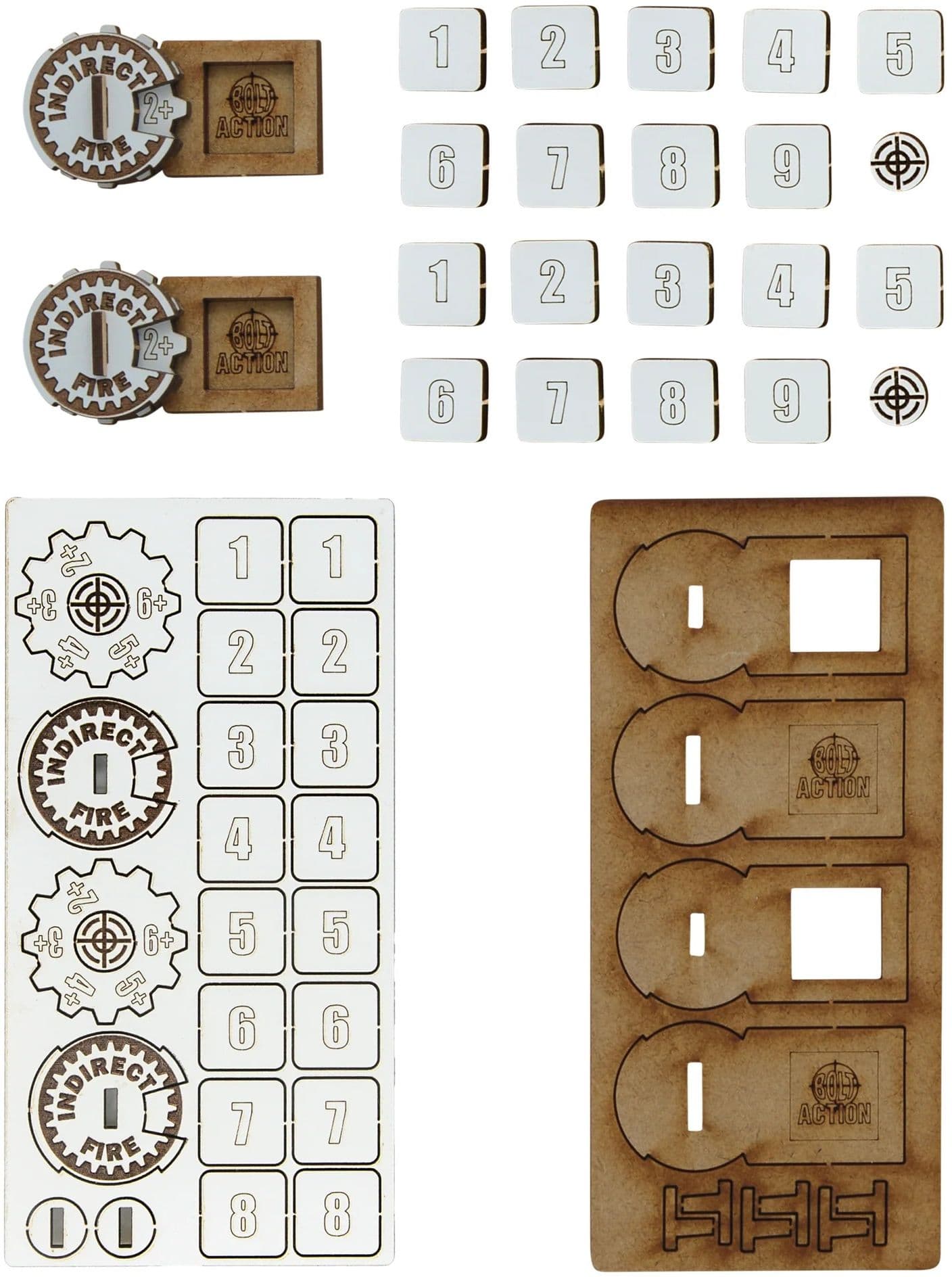 Bolt Action MDF Artillery Zeroing In Markers - Image 1