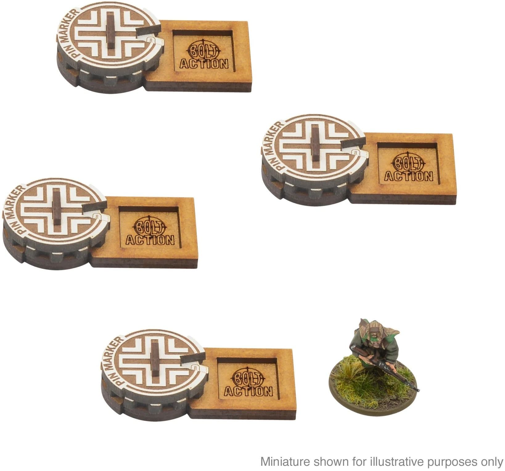 Bolt Action MDF Unit Pin Markers - Germany - Image 1
