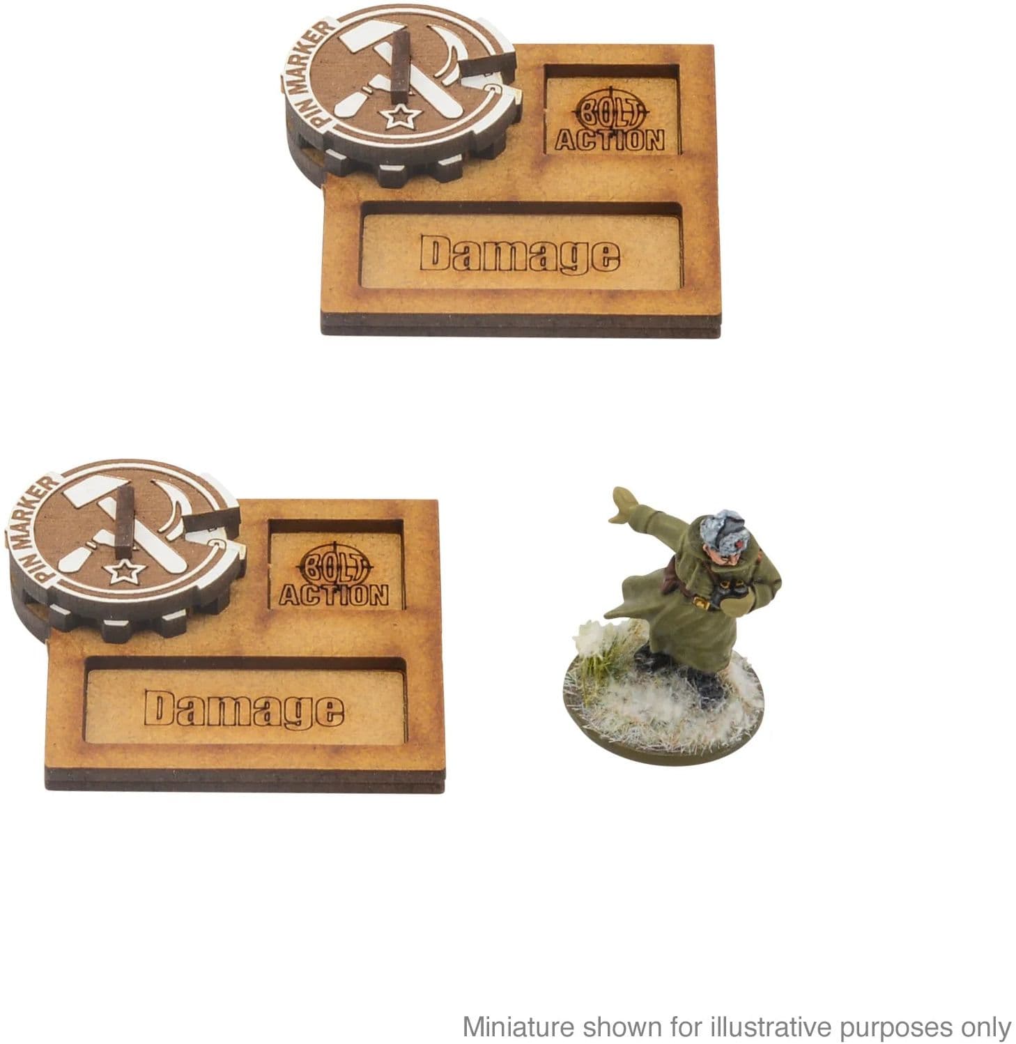 Bolt Action MDF Vehicle Pin Markers - Soviet Union - Image 1