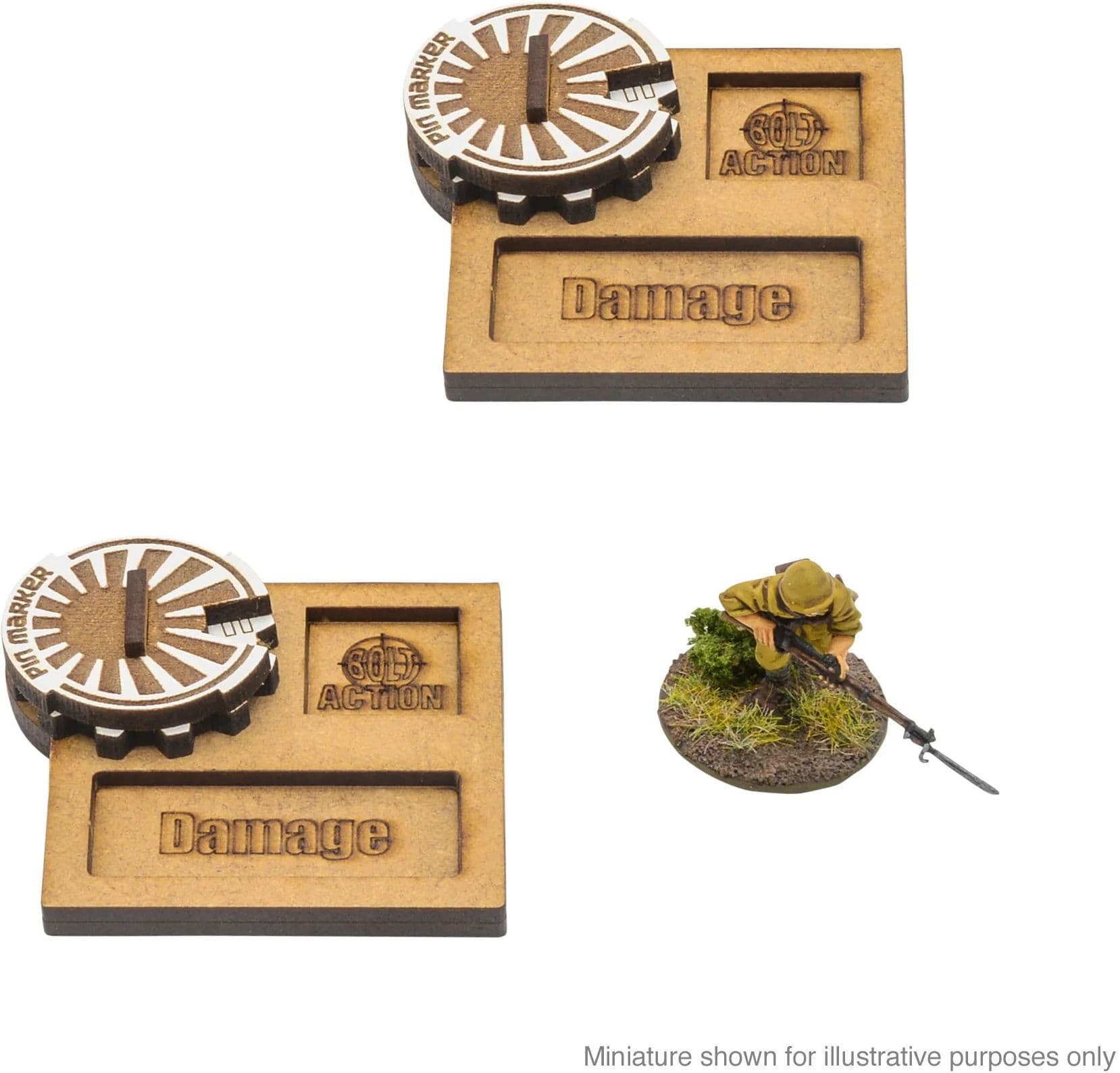 Bolt Action MDF Vehicle Pin Markers - Japan - Image 1