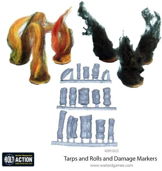 Tarps and Rolls and Damage Markers - Image 1