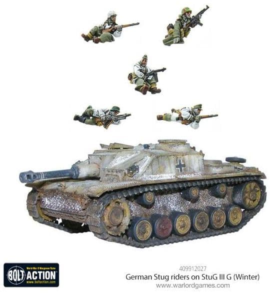 German Stug riders on StuG III G (Winter) - Image 1