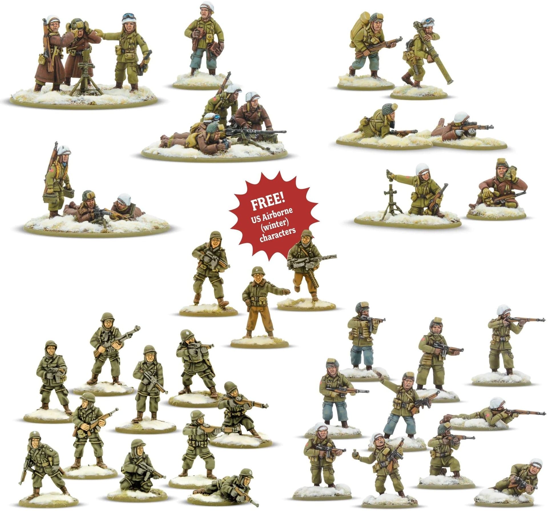 US Airborne (Winter) Rifle & Heavy Weapons Platoons - Image 1